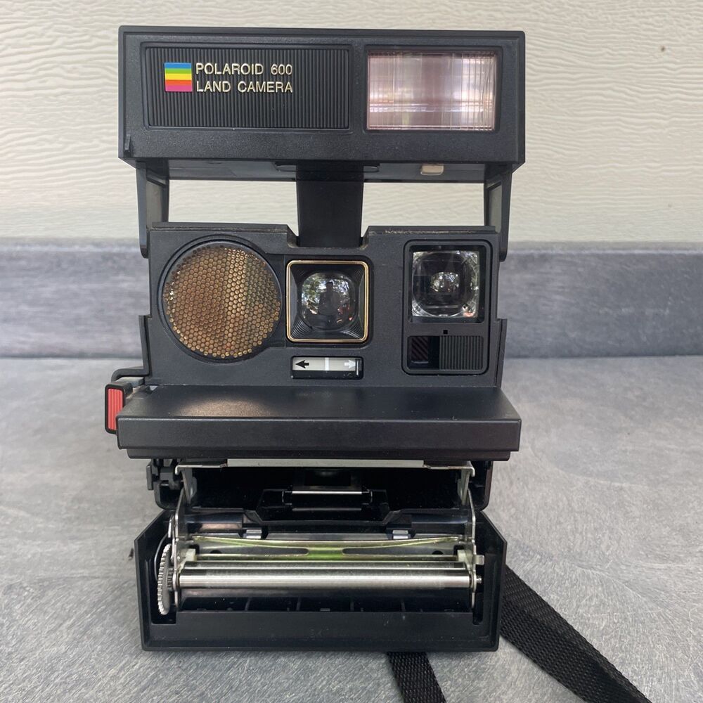 Vintage Polaroid Sun 660 Autofocus 600 Instant Land Camera w/ Strap - Untested